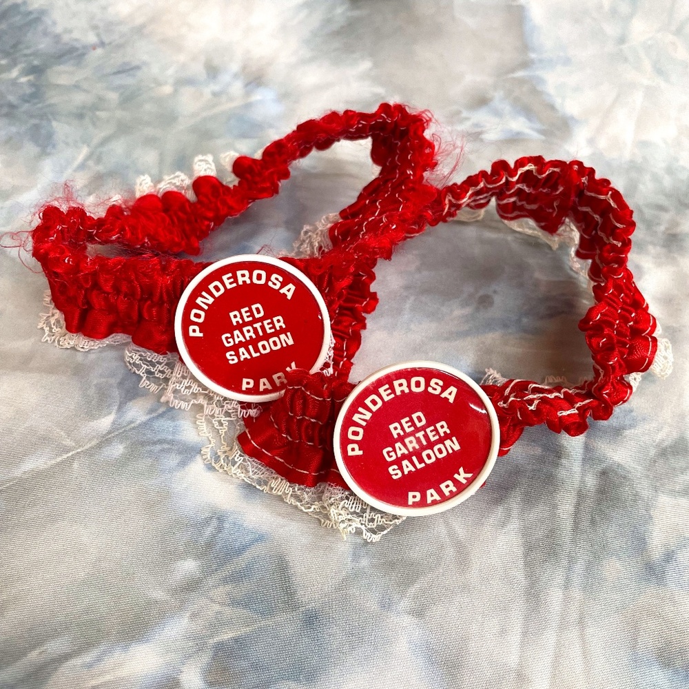 VTG Garters from Red Garter Saloon Ponderosa Park SET OF 2